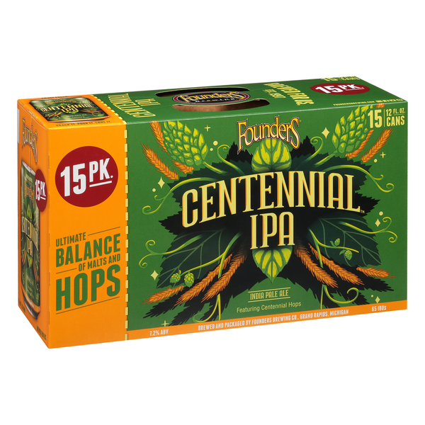 Beers Founders Brewing Centennial IPA, American IPA Beer hero