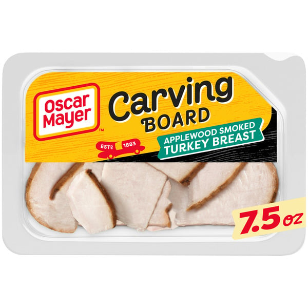 Lunch Meat Oscar Mayer Applewood Smoked Turkey Breast Sliced Deli Sandwich Lunch Meat hero