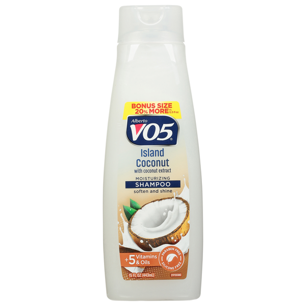 Hair Care Alberto VO5 Moisturizing Shampoo, Island Coconut, Bonus Size hero