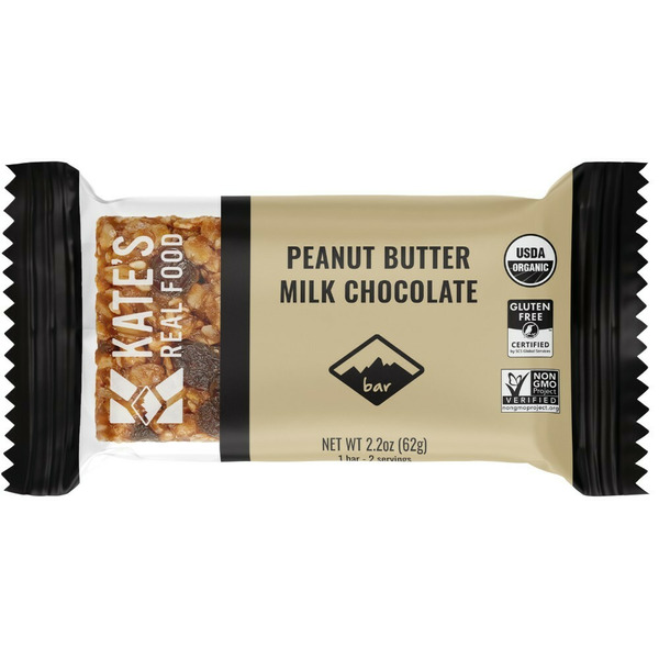 Candy & Chocolate Kate's Real Food Organic & Gluten Free Granola Bar, Peanut Butter Milk Chocolate hero