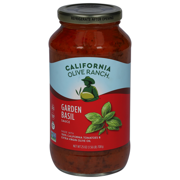 Pasta Sauce California Olive Ranch Sauce, Garden Basil hero