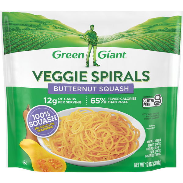 Frozen Meals Green Giant Veggie Spirals, Butternut Squash hero