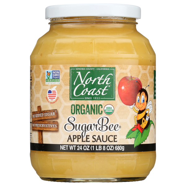 North Coast Organic Organic Sugarbee Apple Sauce Jars hero