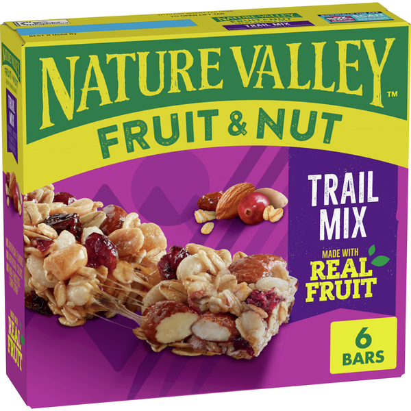 Energy & Granola Bars Nature Valley Trail Mix Chewy Fruit and Nut Granola Bars hero