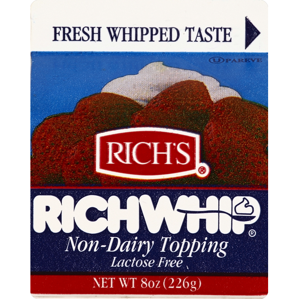 Soy & Lactose-Free Rich's Non-Dairy Topping, RichWhip hero