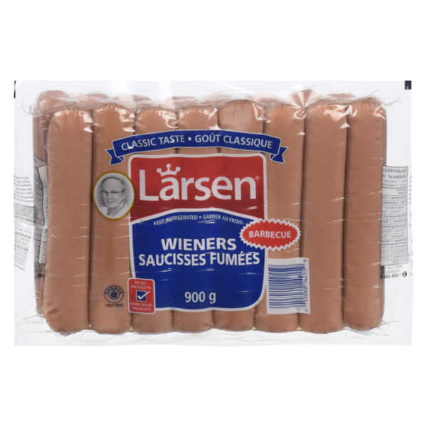 Hot Dogs, Bacon & Sausage Larsen Barbecue Style Wieners hero