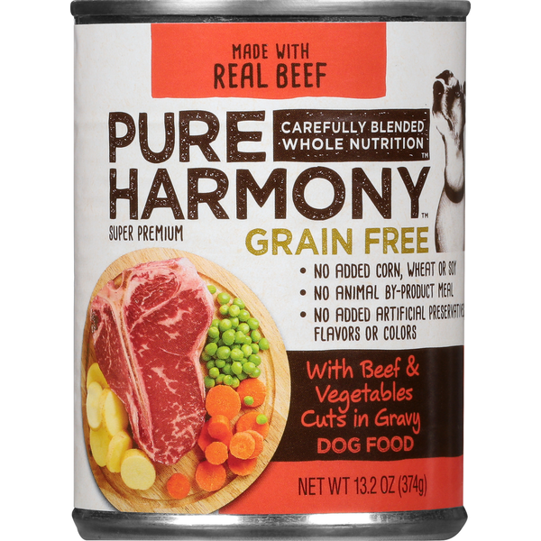 Food City Pure Harmony Dog Food Super Premium With Beef Vegetables Cuts in Gravy Grain Free Same Day Delivery Food City