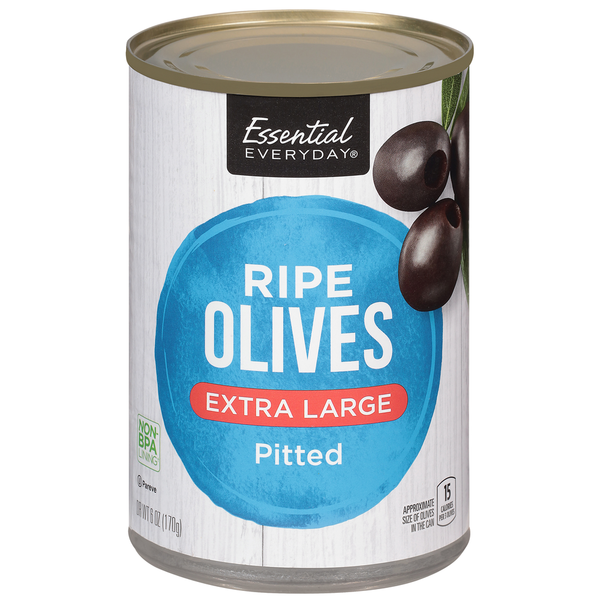 Pickled Goods & Olives Essential Everyday Olives, Ripe, Pitted, Extra Large hero