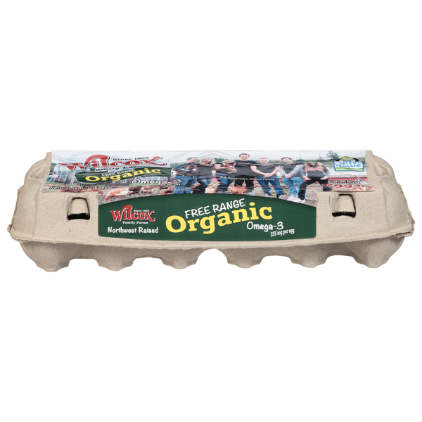 Eggs Wilcox Family Farms Free Range Organic, Omega-3 Eggs, Large Brown hero