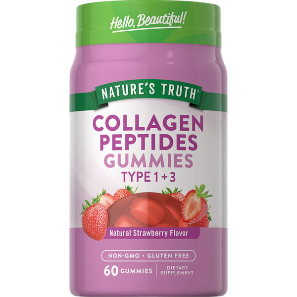 Supplement Nature's Truth Collagen Peptides Type 1 & 3 Gummies hero