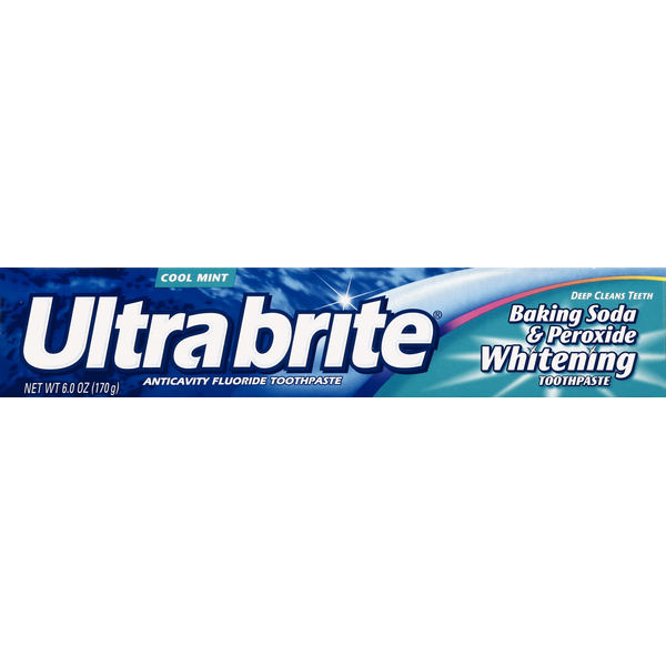 Oral Hygiene Colgate Ultrabrite Toothpaste, Anticavity Fluoride, Baking Soda & Peroxide Whitening, Cool Mint hero