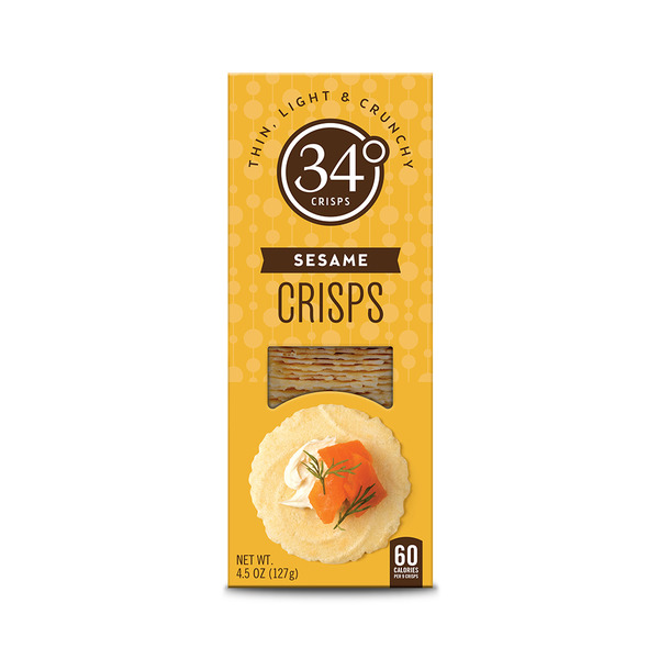 Crackers 34 Degrees Sesame hero