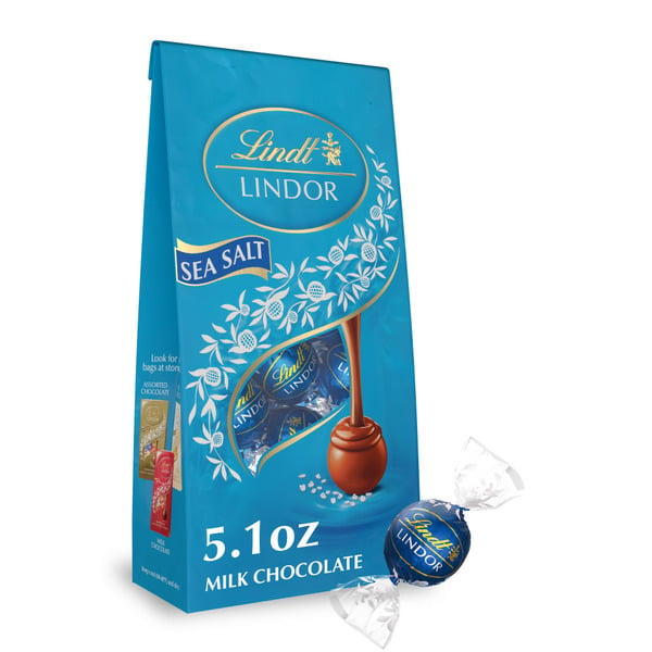 Candy & Chocolate Lindt Lindor Sea Salt Milk Chocolate Candy Truffles hero