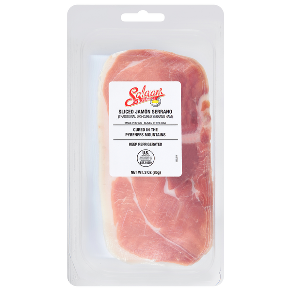 Lunch Meat-Prepackaged Salame de Espana Ham Serrano Sliced hero