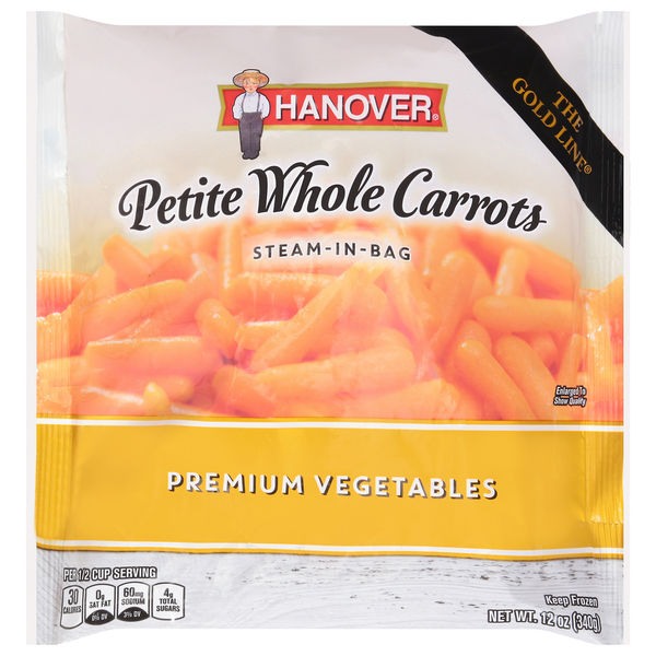 Frozen Produce Hanover Whole Carrots, Petite hero