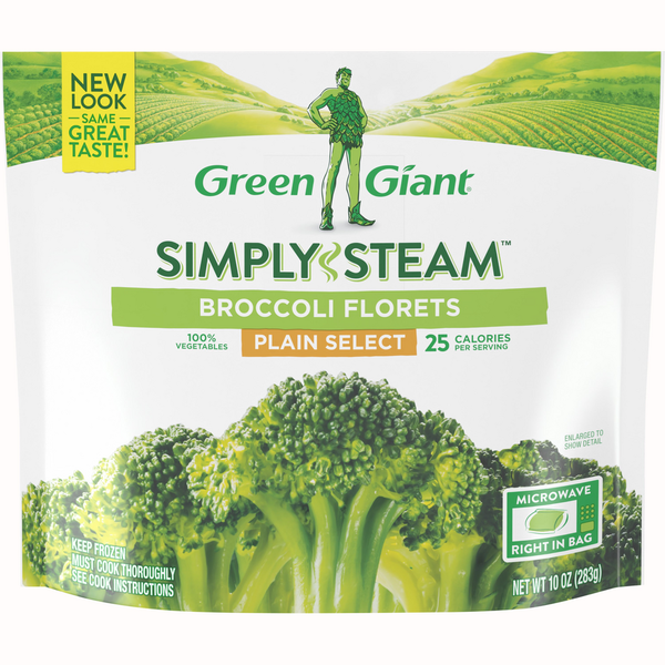 Frozen Produce Green Giant Simply Steam™ Plain Select Broccoli Florets hero