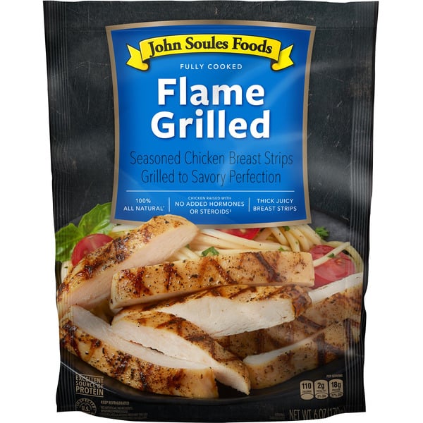 Packaged Poultry John Soules Foods Flame Grilled Chicken, Refrigerated hero