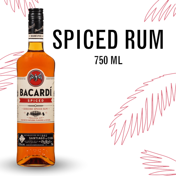 Rum Bacardí® Spiced Rum, Gluten Free hero