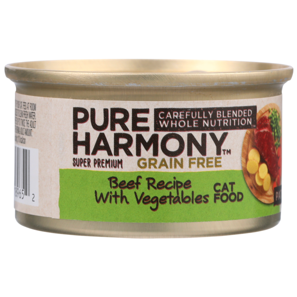 Cat Food & Care Pure Harmony Grain Free Beef Recipe With Vegetables Pate Cat Food hero