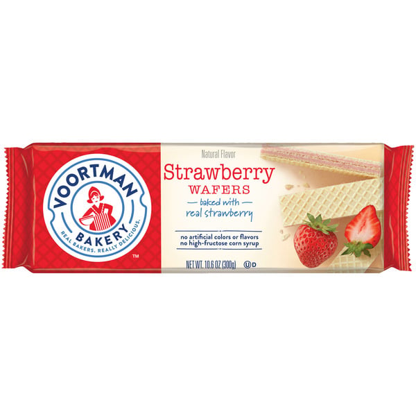 Packaged Cookies Voortman Bakery Wafers, Strawberry hero