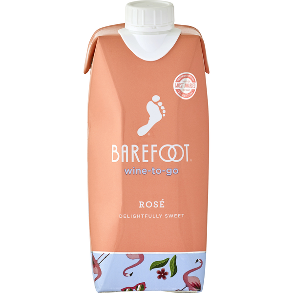 Rose & Blush Wine Barefoot Barefoot-To-Go Rose Wine Tetra hero