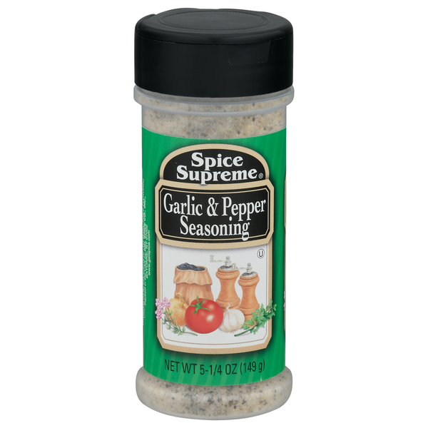 Spices & Seasonings Spice Supreme Garlic & Pepper Seasoning hero