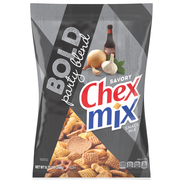 Trail Mix & Snack Mix Chex Mix Snack Mix, Bold Party Blend, Savory hero