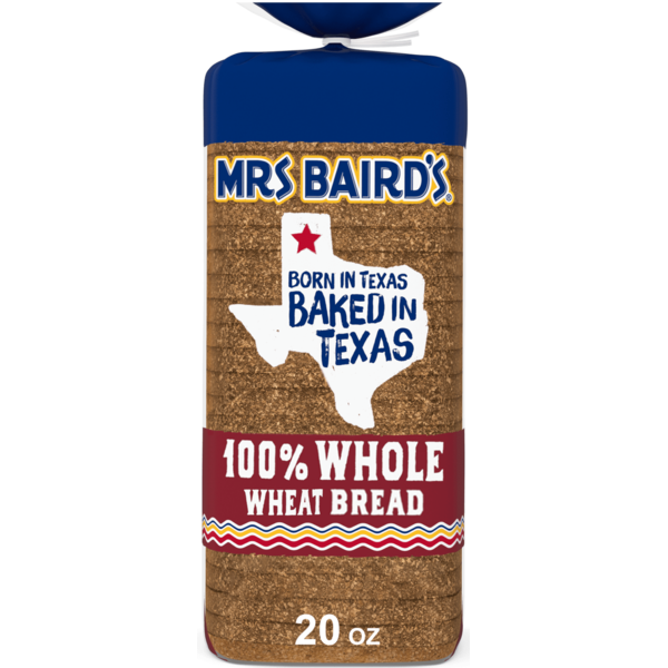 Bread Mrs. Baird's 100% Whole Wheat Bread hero