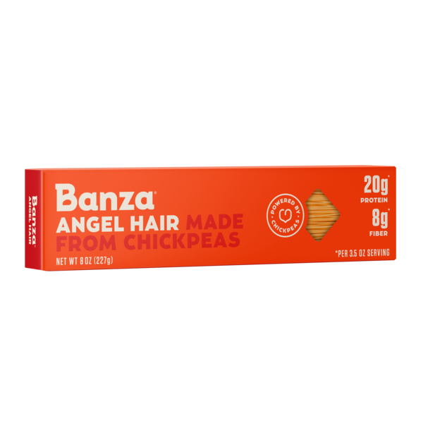 Grains, Rice & Dried Goods Banza Angel Hair Protein Pasta - Gluten Free, Lower Carb, High Protein hero