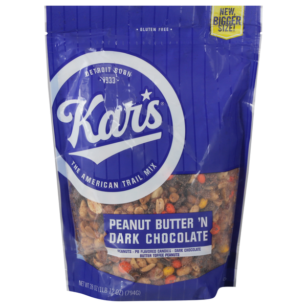 Nuts, Seeds & Dried Fruit Kar's Sweet ‘n Salty Mix Trail Mix, Peanut Butter 'N Dark Chocolate hero