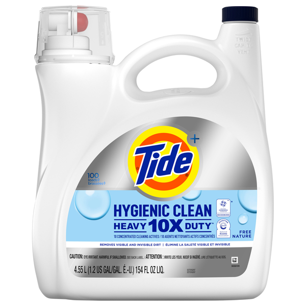 Laundry Tide Detergent, Hygienic Clean, 10x Heavy Duty hero