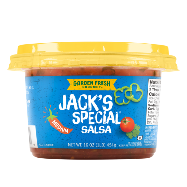 Preserved Dips & Spreads Garden Fresh Gourmet Jack's Special Medium Salsa hero