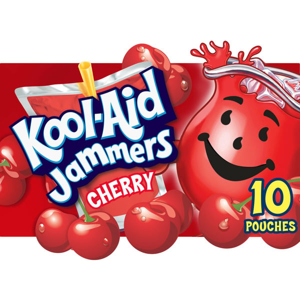 Multipack & Aseptic Juice Kool-Aid Jammers Cherry Flavored Kids 0% Juice Drink Pouches hero