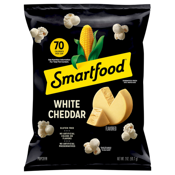 Popcorn Smartfood Flavored Popcorn, White Cheddar hero