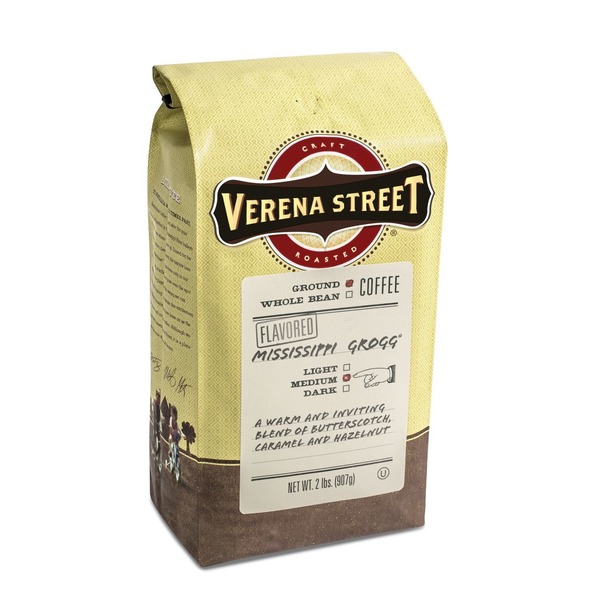 Coffee Verena Street Coffee Mississippi Grogg Flavored Ground Coffee hero