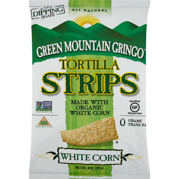 Chips & Pretzels Green Mountain Nantucket Blend Tortilla Strips, White Corn hero