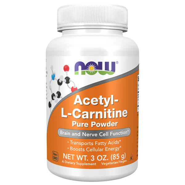 Vitamins & Supplements NOW AcetyL L Carnitine Pure Powder hero