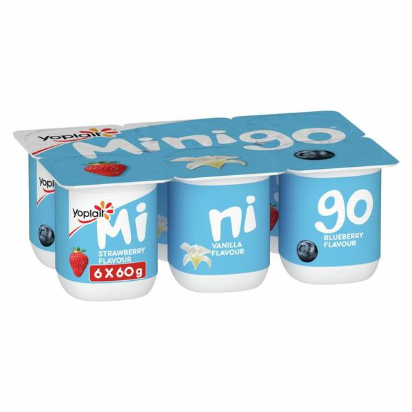 Yogurt Yoplait Yop 3% Minigo Duo, Variety Pack, Kids Snack hero