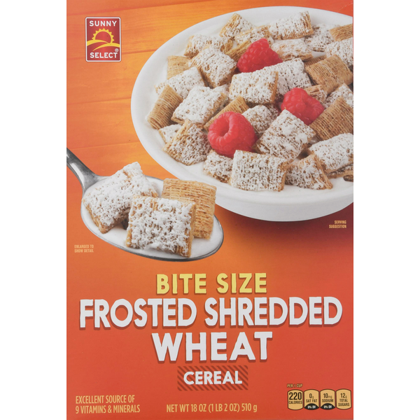 Sunny Select Cereal, Frosted Shredded Wheat, Bite Size hero