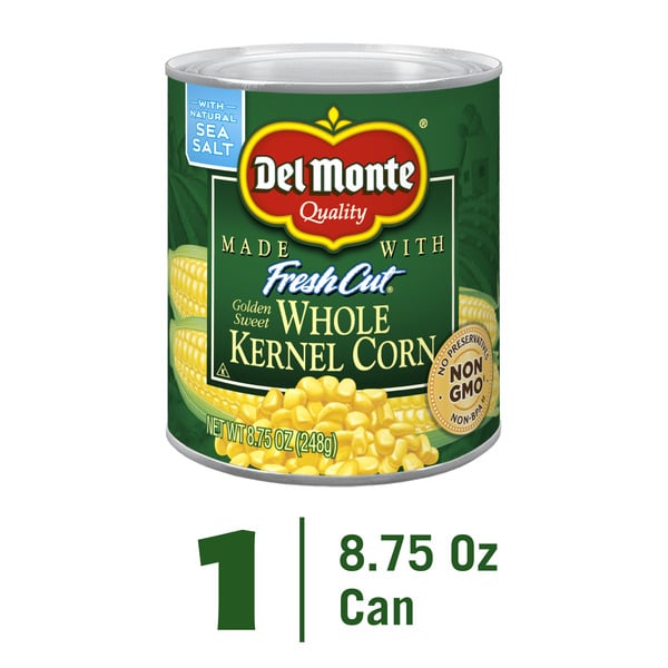 Canned & Jarred Vegetables Del Monte Kernel Corn, Whole, Golden Sweet hero