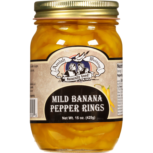 Canned & Jarred Vegetables Amish Wedding Banana Pepper Rings, Mild hero