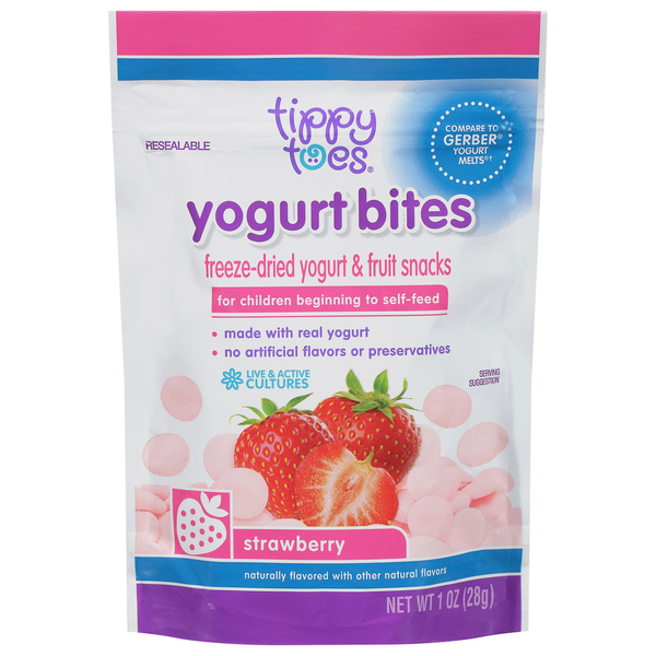 Tippy Toes Yogurt Bites, Strawberry hero