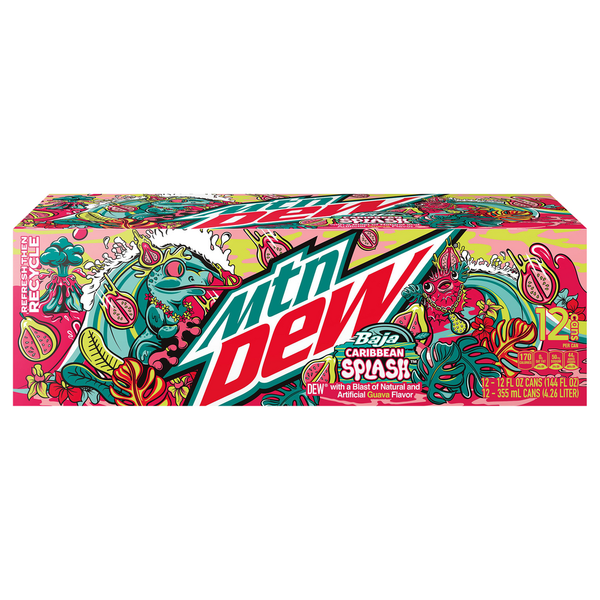 Soft Drinks Mountain Dew Soda, Baja Caribbean Splash hero