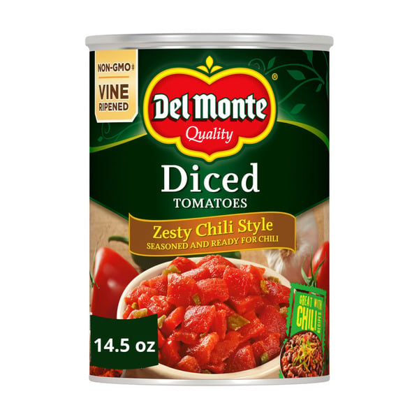 Canned & Jarred Vegetables Del Monte Zesty Chili Style Diced Tomatoes hero