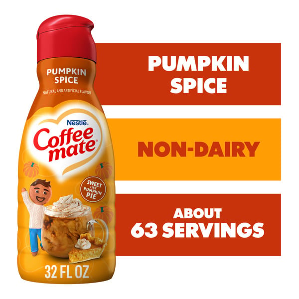 Cream Coffee mate Pumpkin Spice Liquid Non-Dairy Creamer hero