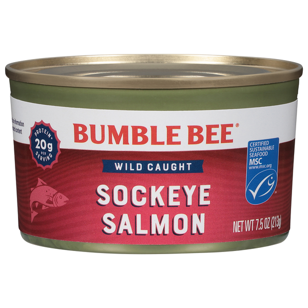 Canned Meat & Seafood Bumble Bee Sockeye Salmon, Wild Caught hero