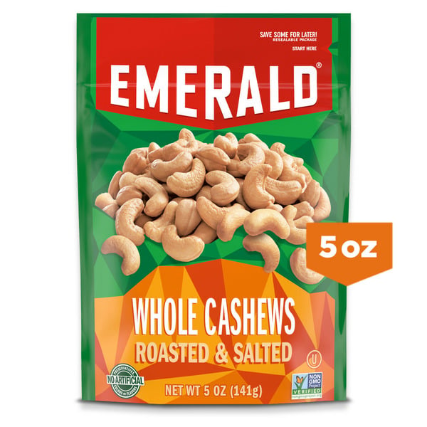 Nuts, Seeds & Dried Fruit Emerald Whole Cashews hero