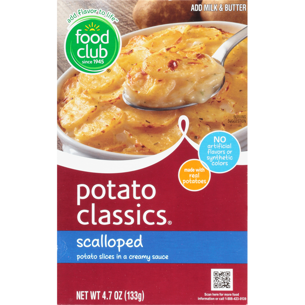 Instant Foods Food Club Potato Classics, Scalloped hero