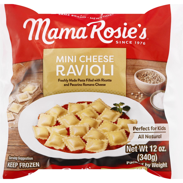 Frozen Meals Mama Rosie's Ravioli, Cheese, Mini hero