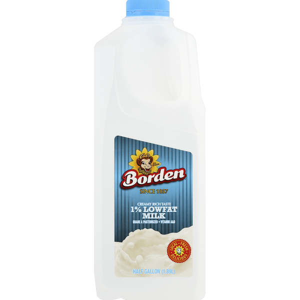 Milk Borden Milk, Lowfat, 1% hero